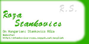 roza stankovics business card